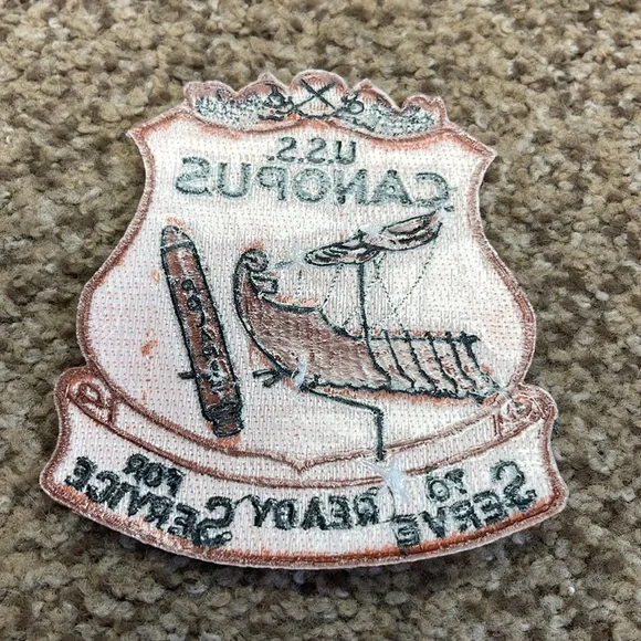 U.S.S. Canopus ready to serve ready for service embroidered navy patch - Picture 2 of 4